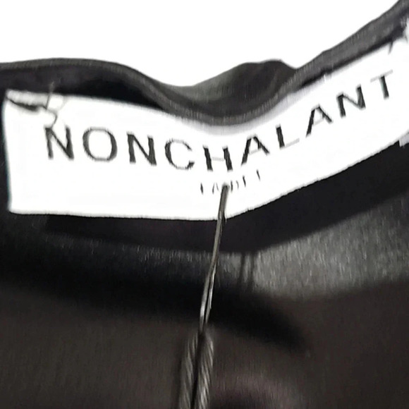 NONchalant Label Dinah One Shoulder Draped Dress Black Size XL NWT - Picture 6 of 8